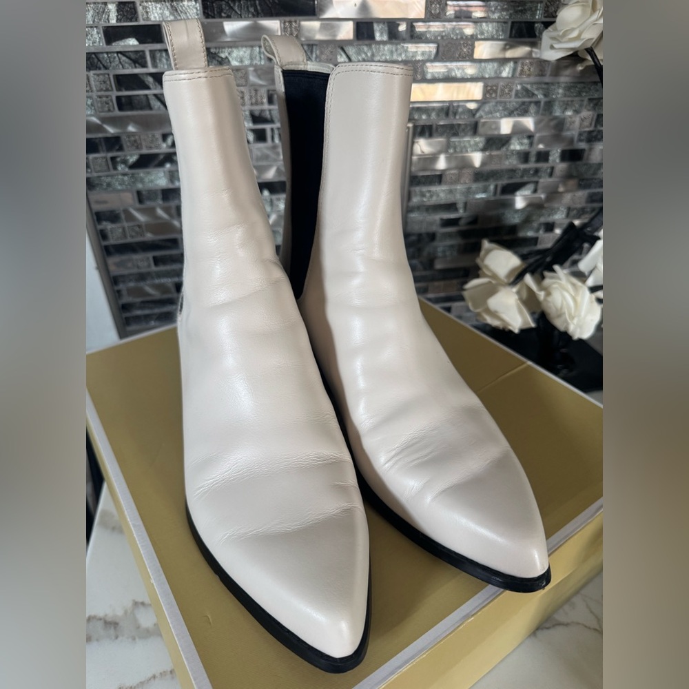 Michael Kors boots cream color , wore two times